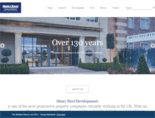 Tablet Screenshot of henrybootdevelopments.co.uk